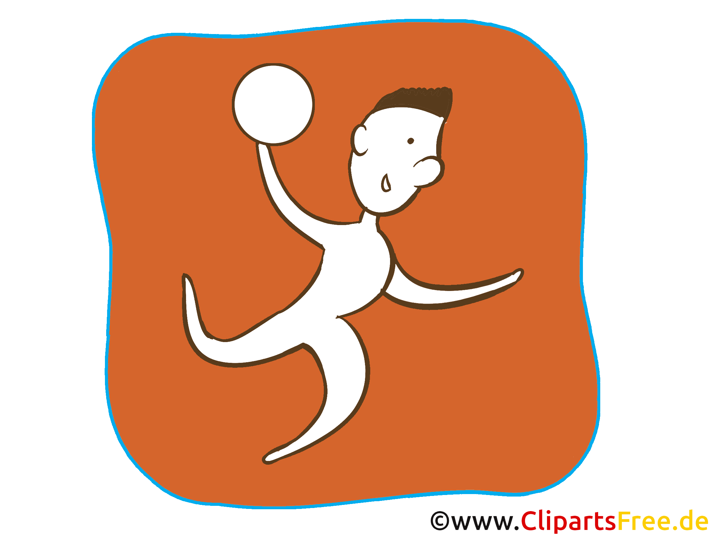 Handball Sport Icon-Clipart