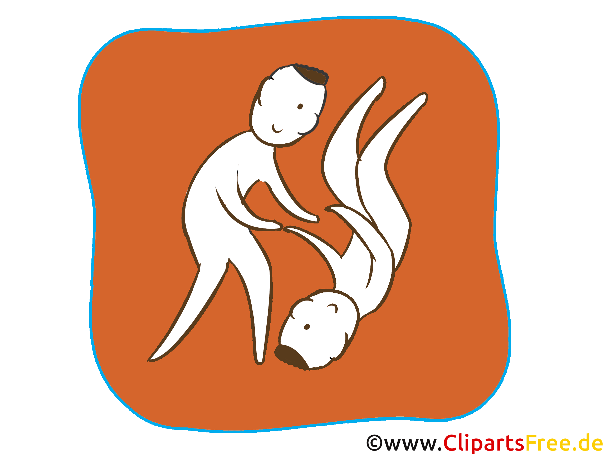 Judo Sport Icon-Clipart