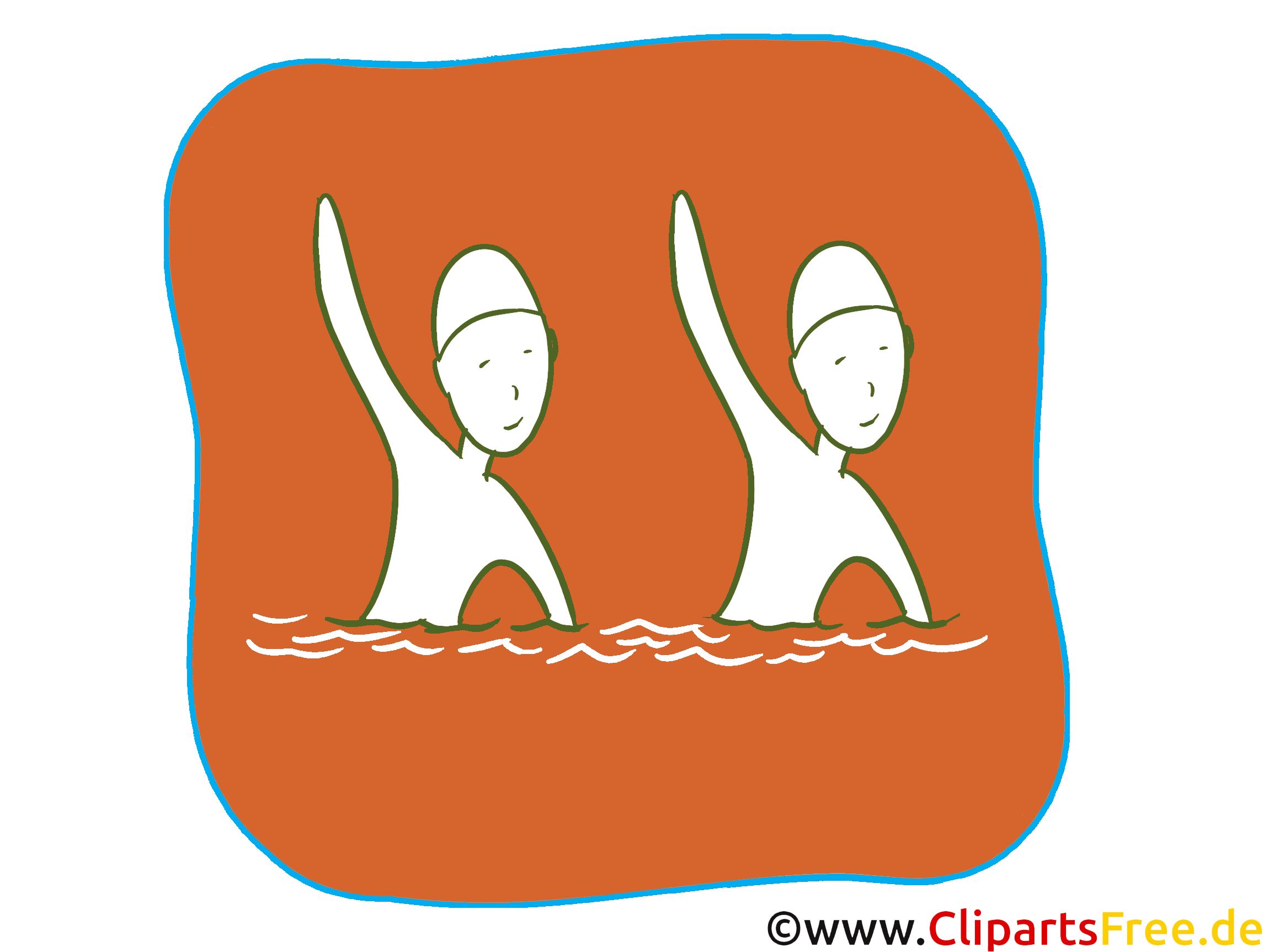 Synchronschwimmen Sport Icon-Clipart