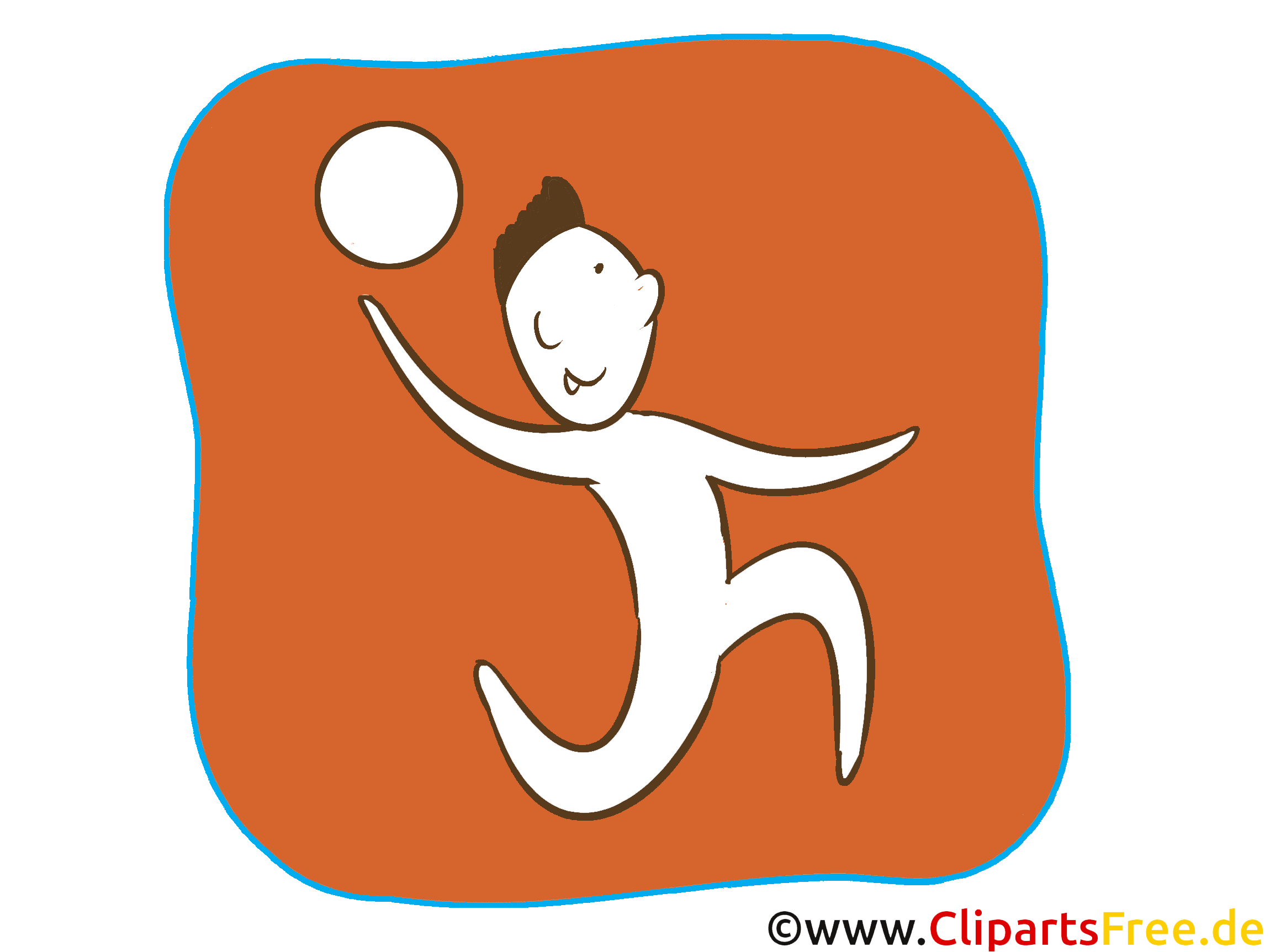 Volleyball Sport Icon-Clipart