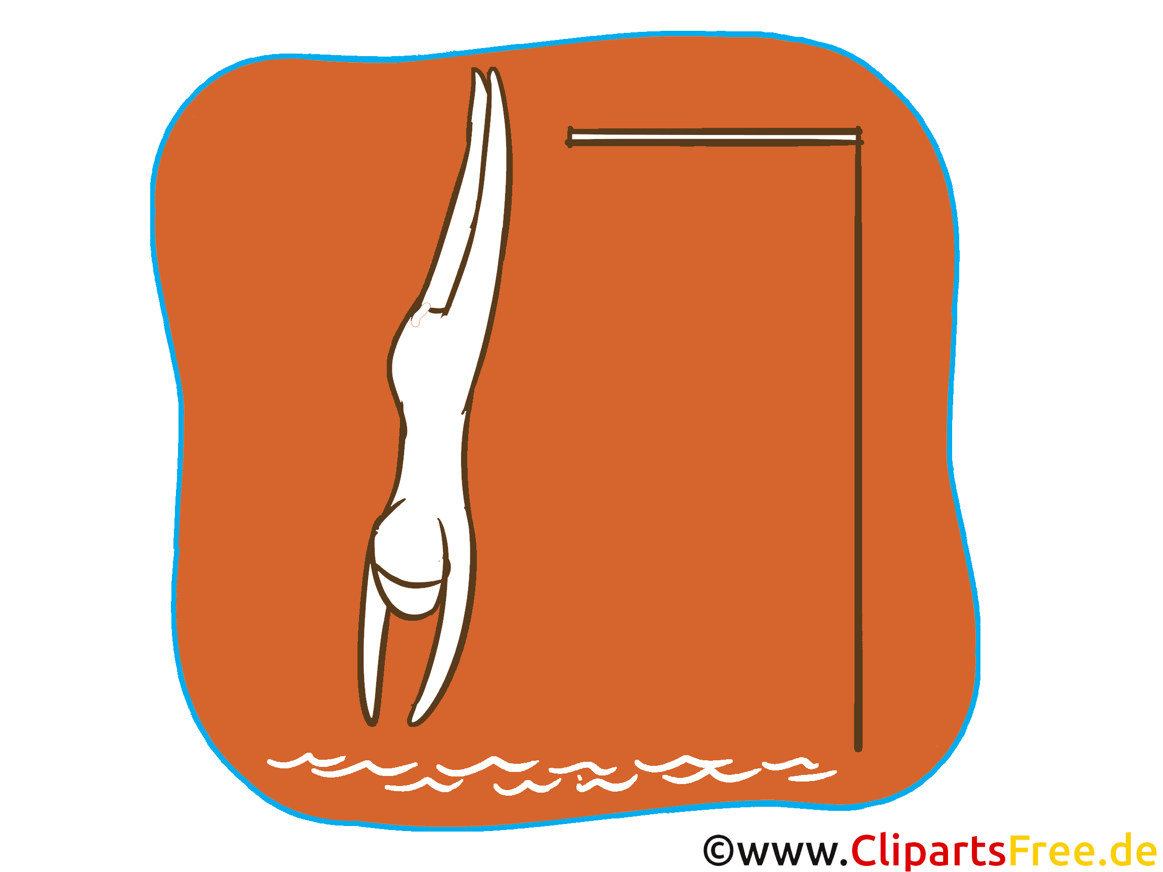 Wasserspringen Sport Icon-Clipart