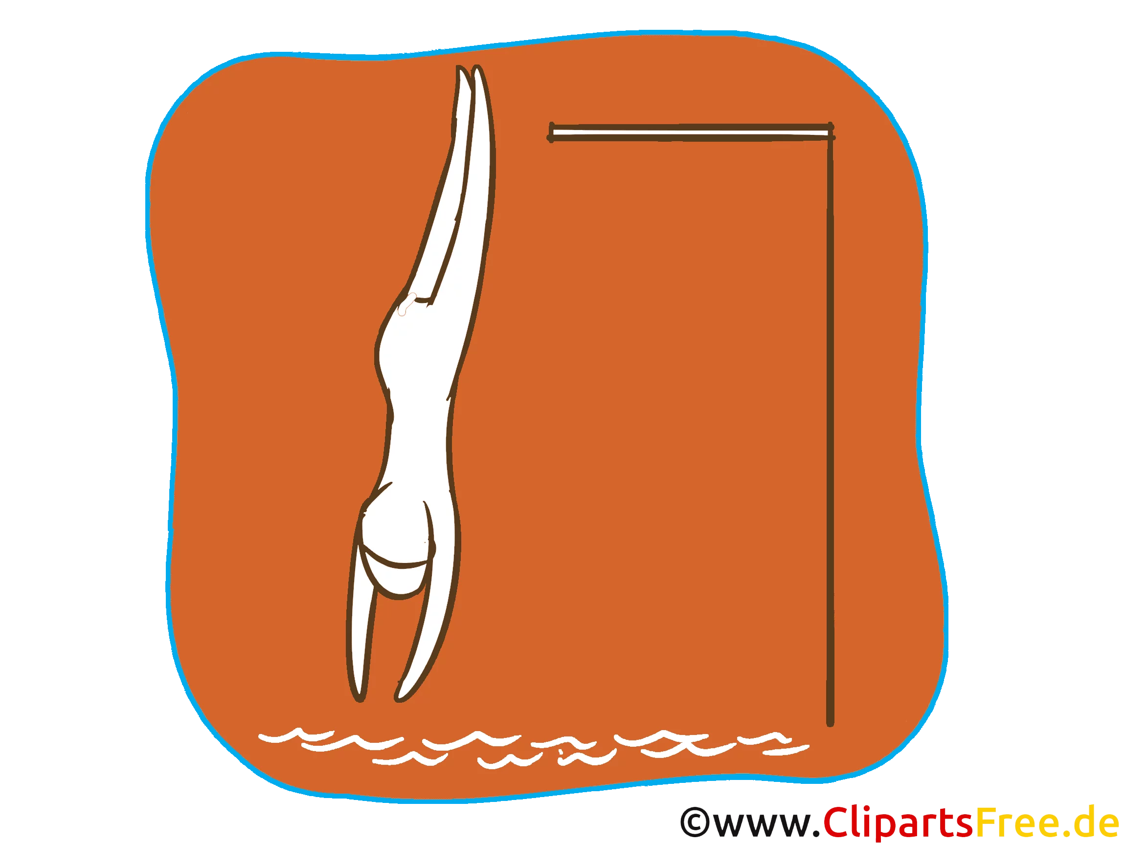 Wasserspringen Sport Icon-Clipart