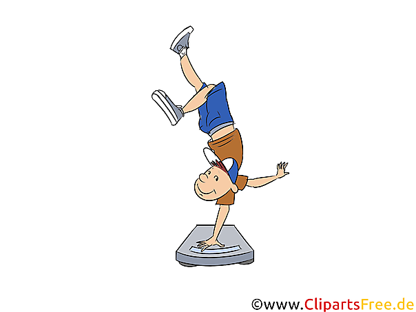 Abnehmen Motivationsbild im Cartoonstil