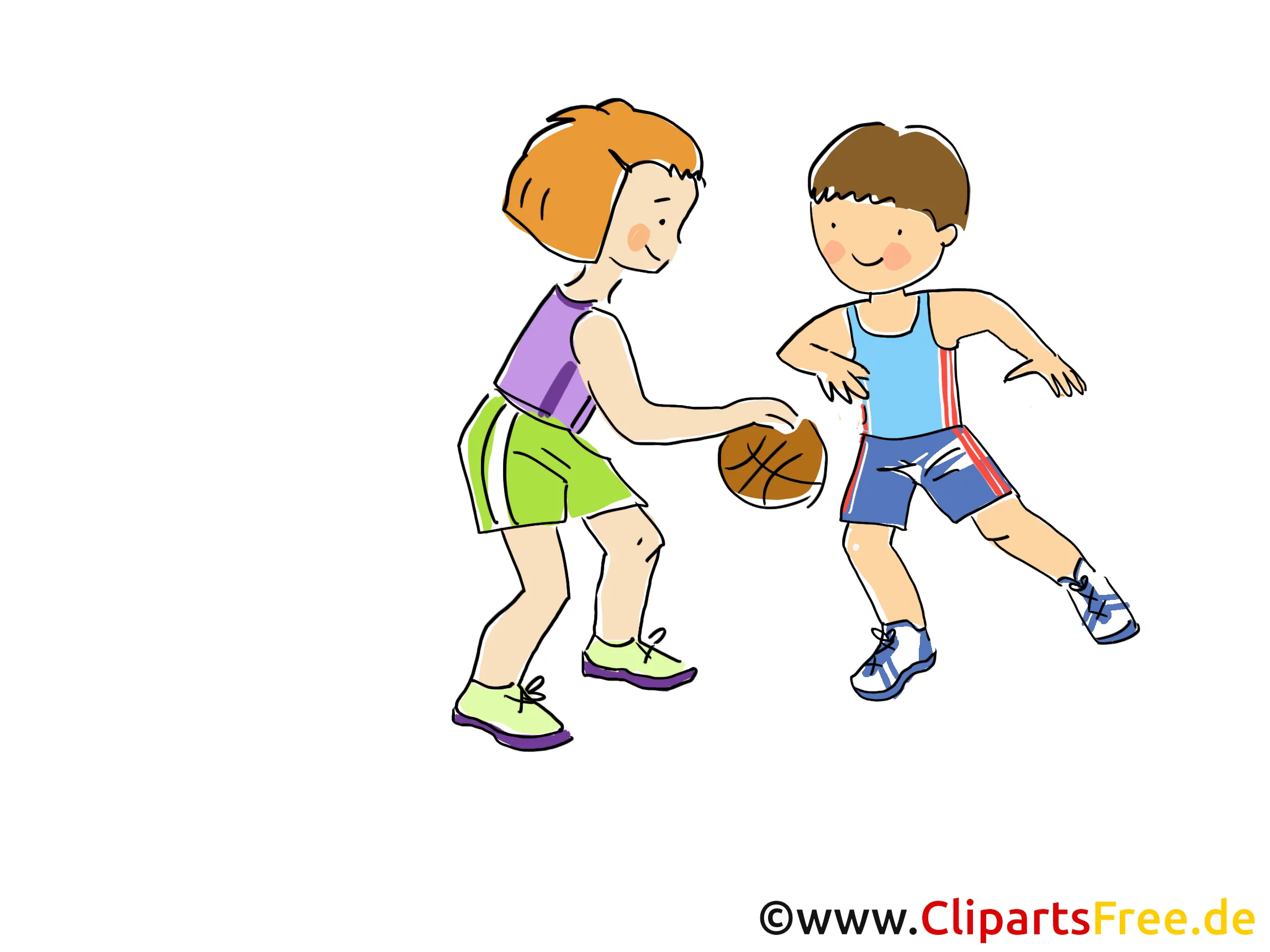 Basketball Bild, Clipart, Comic, Cartoon, Image gratis