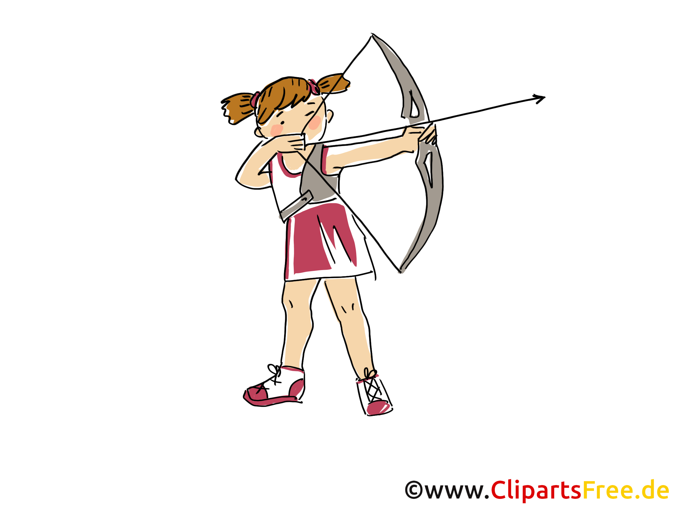 Tir A L Arc Image Clipart Bande Dessinee Dessin Anime Image Gratuitement