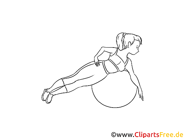 Sports and Fitness Clipart black and white
