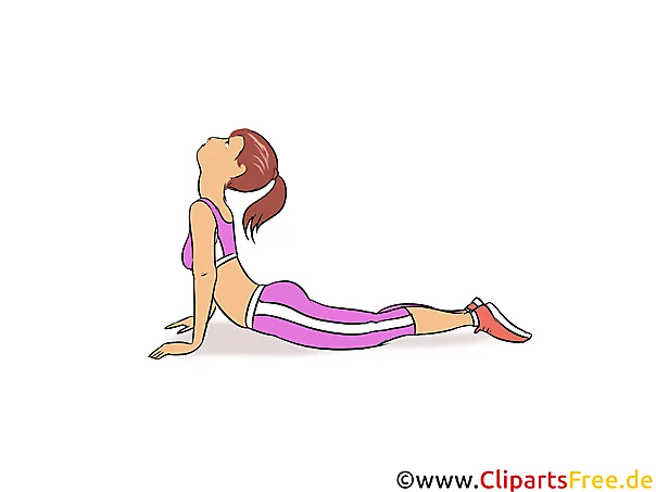 Yoga für Frauen Clipart, Illustration, Bild