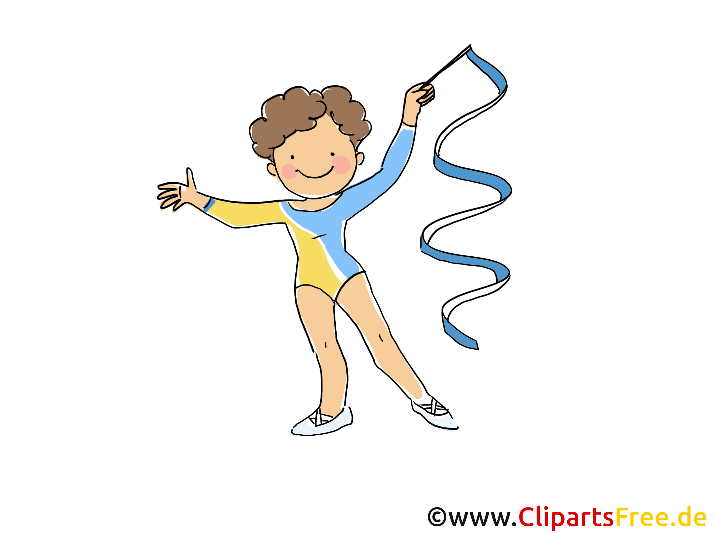 Rhythmische Gymnastik Bild Clipart Comic Cartoon Image Gratis