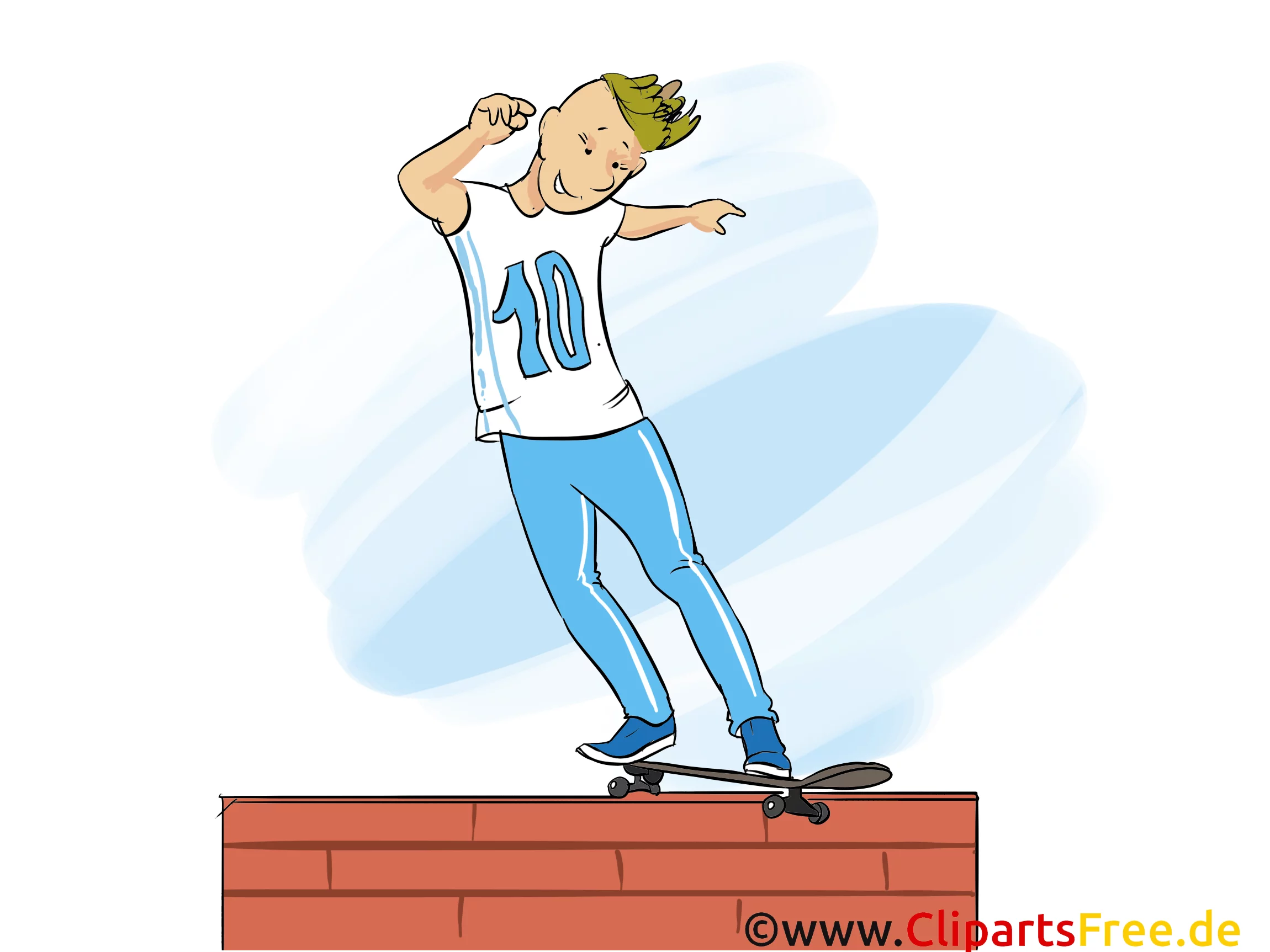 Skaten Extremsportart Grafik, Illustration, Bild, Cartoon