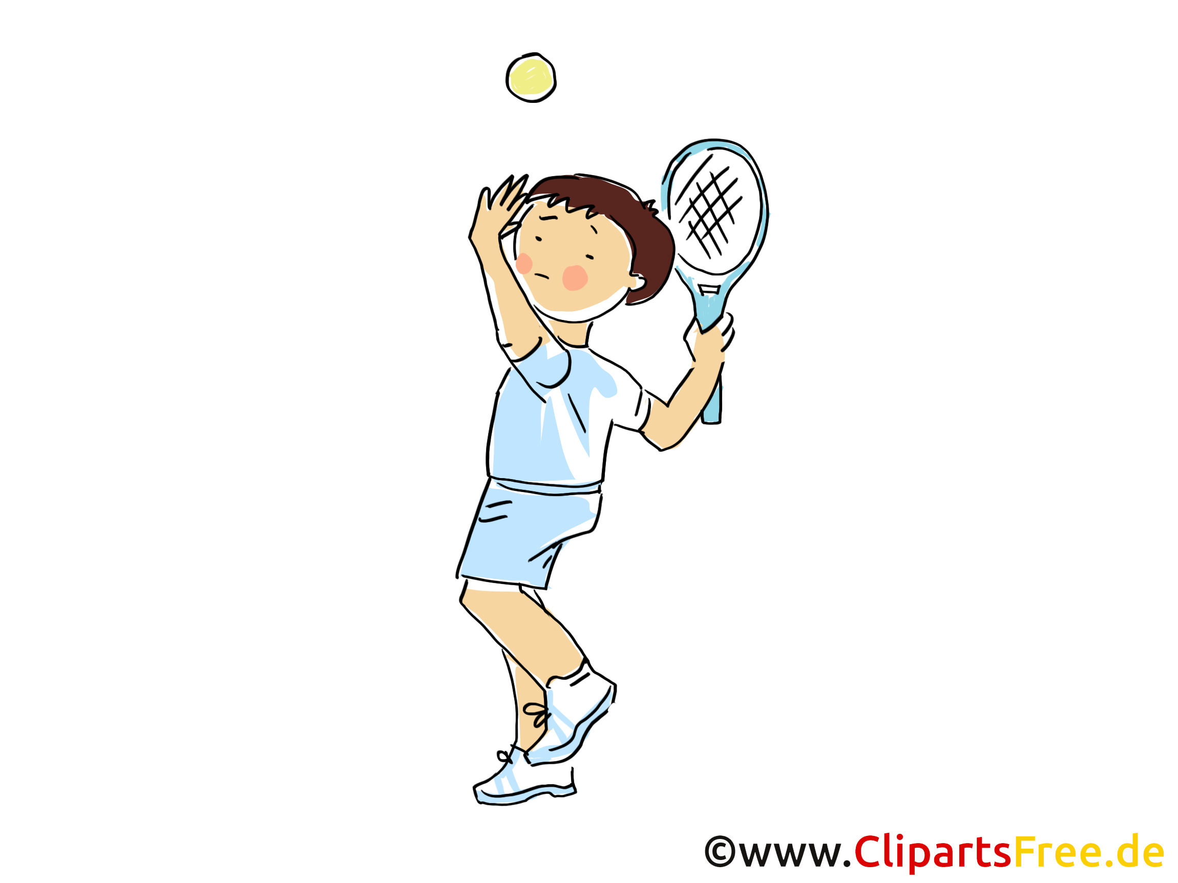 Tennis Bild, Sport Clipart, Comic, Cartoon, Image gratis Tennis Bild, Sport Clipart, Comic, Cartoon, Image gratis