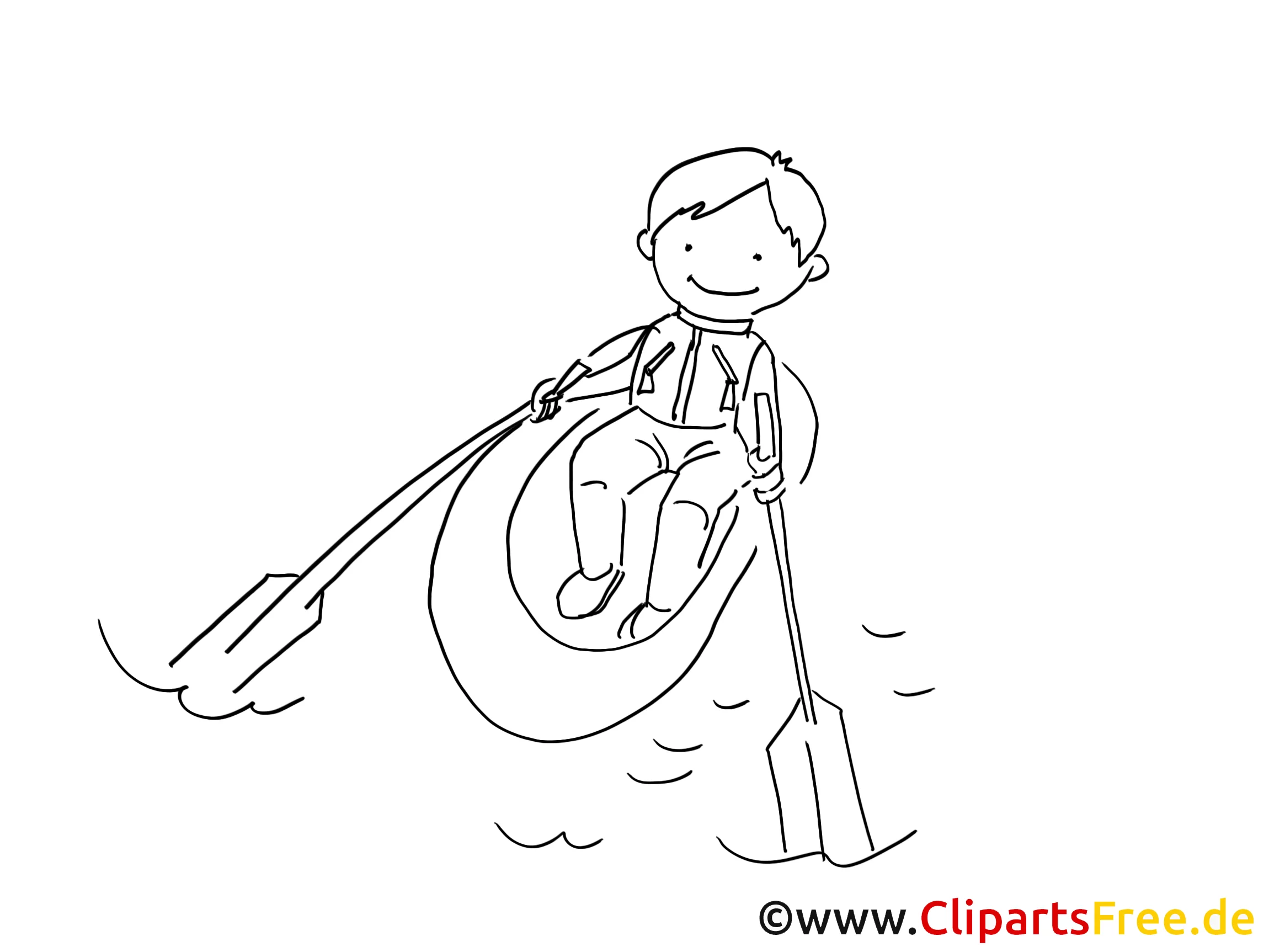 Padeln Zeichnung, Bild, Clipart, Grafik