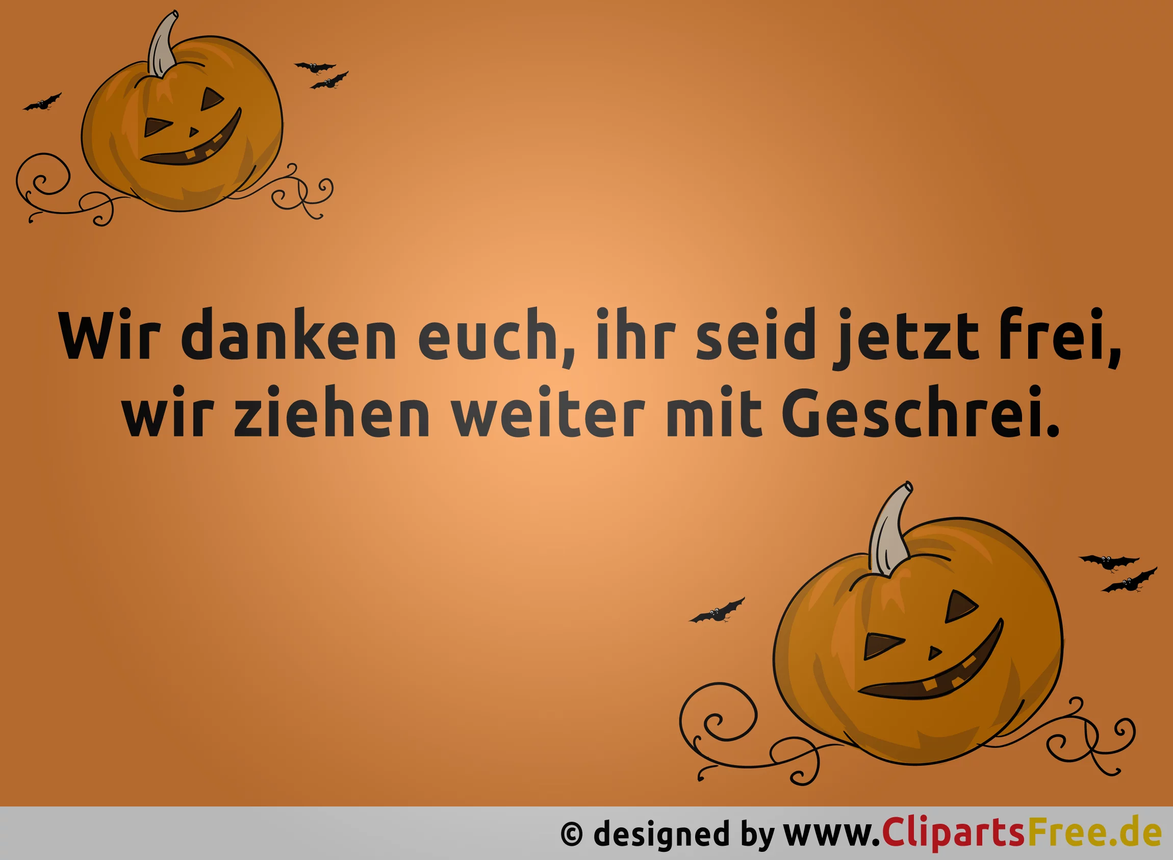 Witzige Halloweensprüche kostenlos via WhatsApp, Facebook, Twitter etc. verschicken