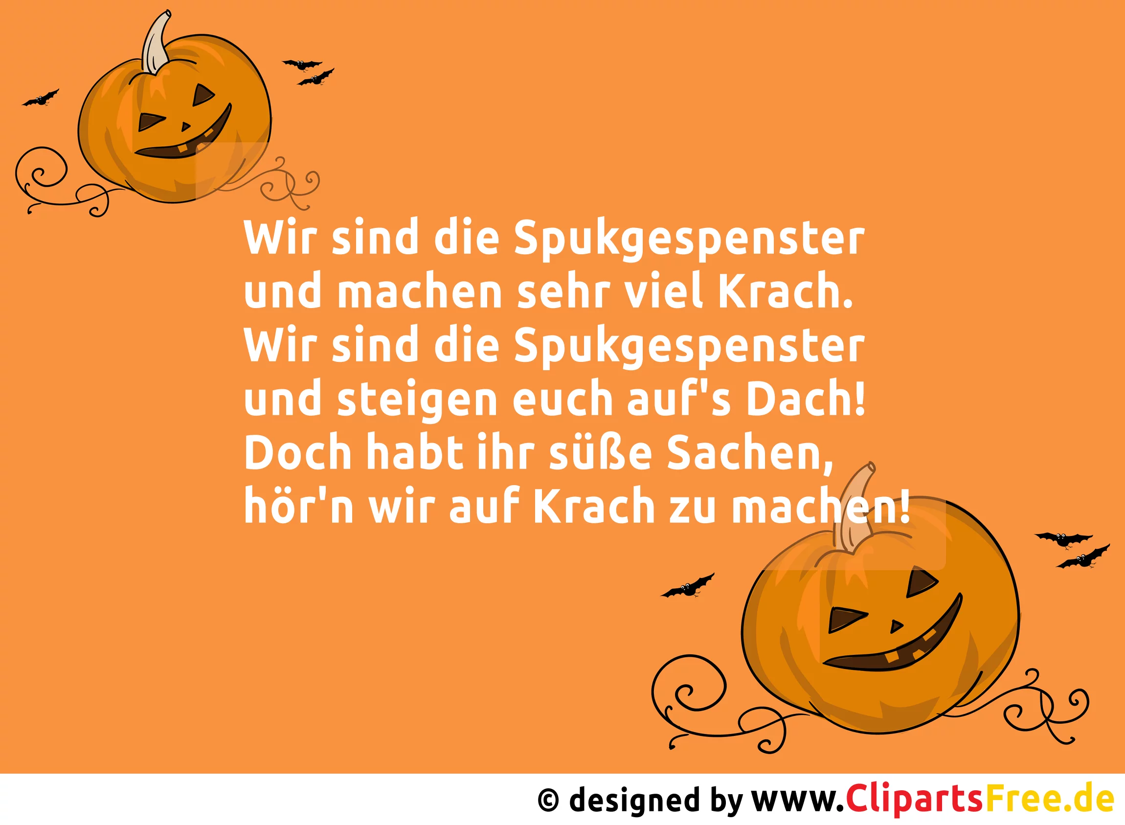 Witzige Sprüche zu Halloween via WhatsApp, Facebook, Twitter etc. verschicken