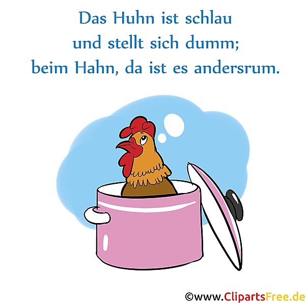 Sprichworte Und Redewendungen Rund Um Huhn Und Hahn Als Bilder