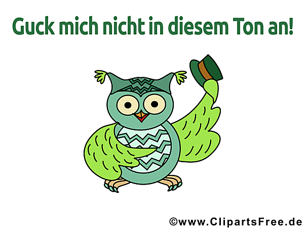 Sprüche mit Bildern - Guck mich nicht in diesem Ton an