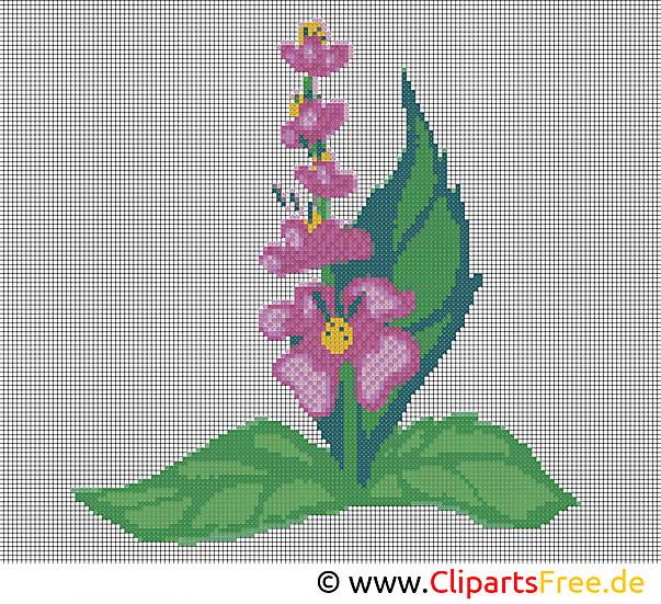 Kostenlose Stickmuster Blumen