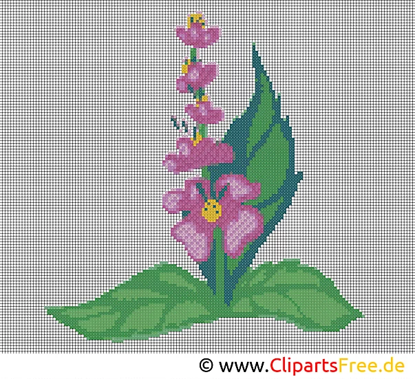 Kostenlose Stickmuster Blumen