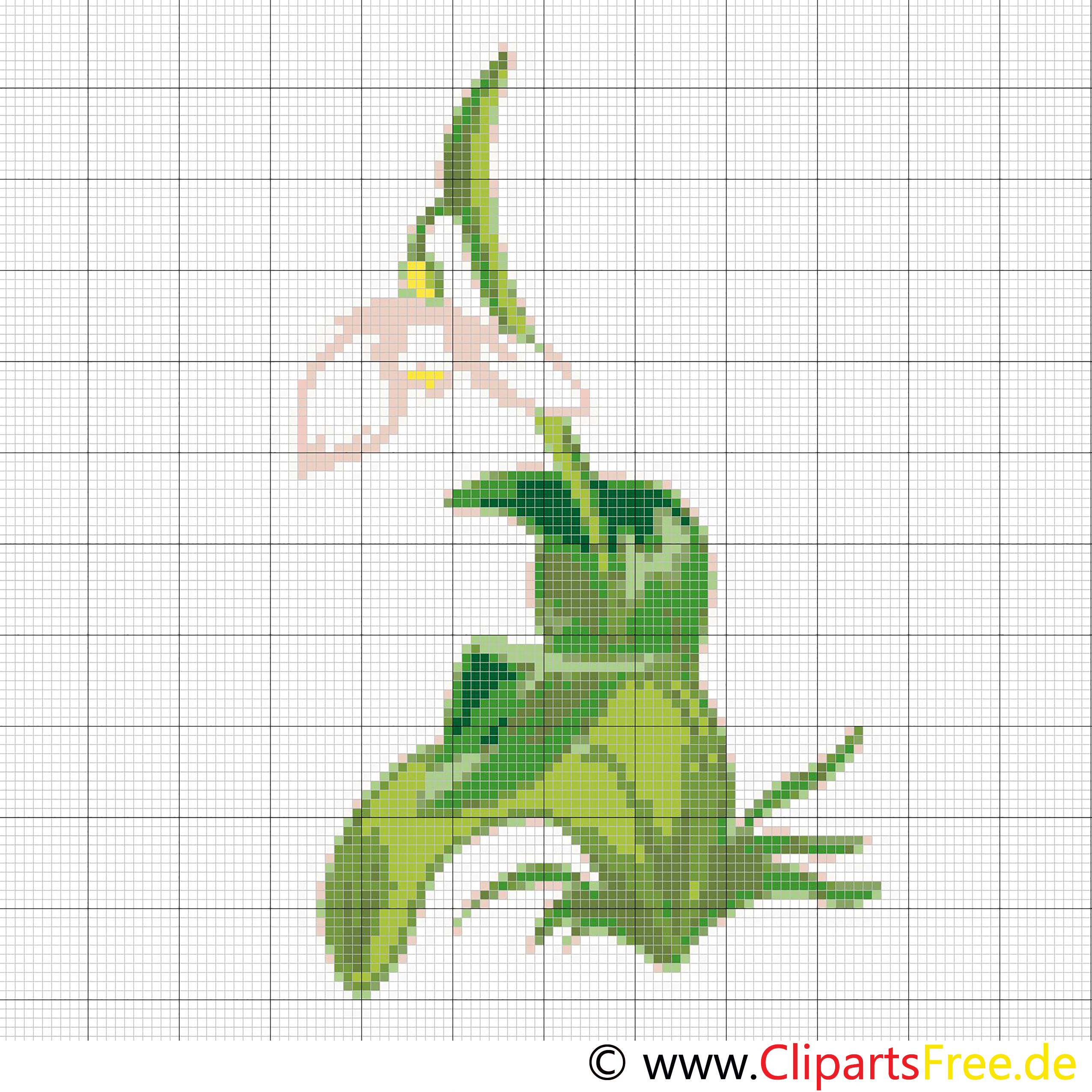 Kreuzstichvorlage Lillie gratis