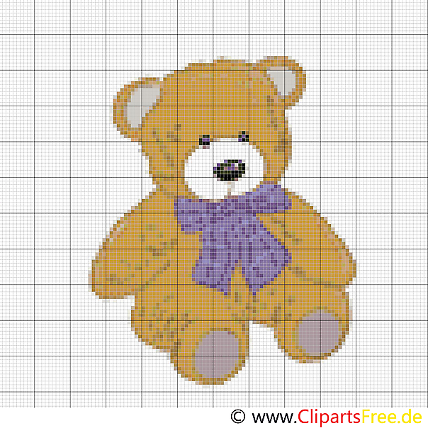 Kreuzstickerei Teddy Kostenlos