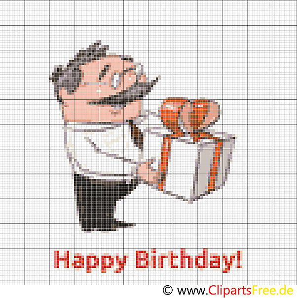 Kreuzstich Stickvorlage kostenlos Geschenk zum Geburtstag Kreuzstich Stickvorlage kostenlos Geschenk zum Geburtstag
