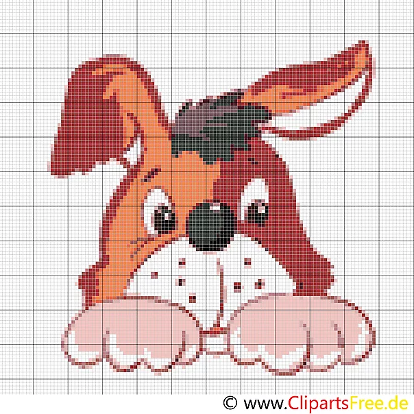 Kissen sticken selbst lustiger Hund