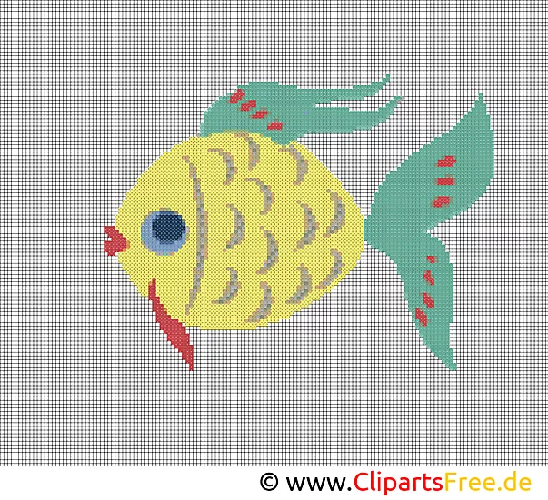 Stickbilder zum Herunterladen kostenlos Fisch