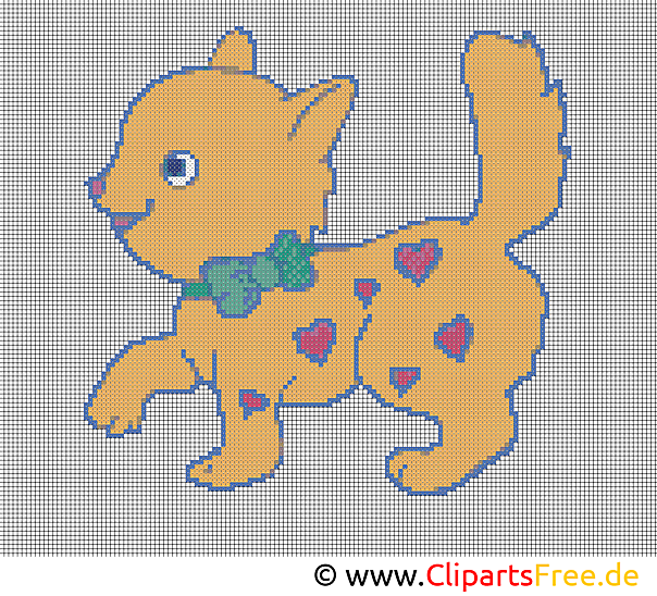 刺繍デザイン猫クロスステッチ 刺繍デザイン猫クロスステッチ