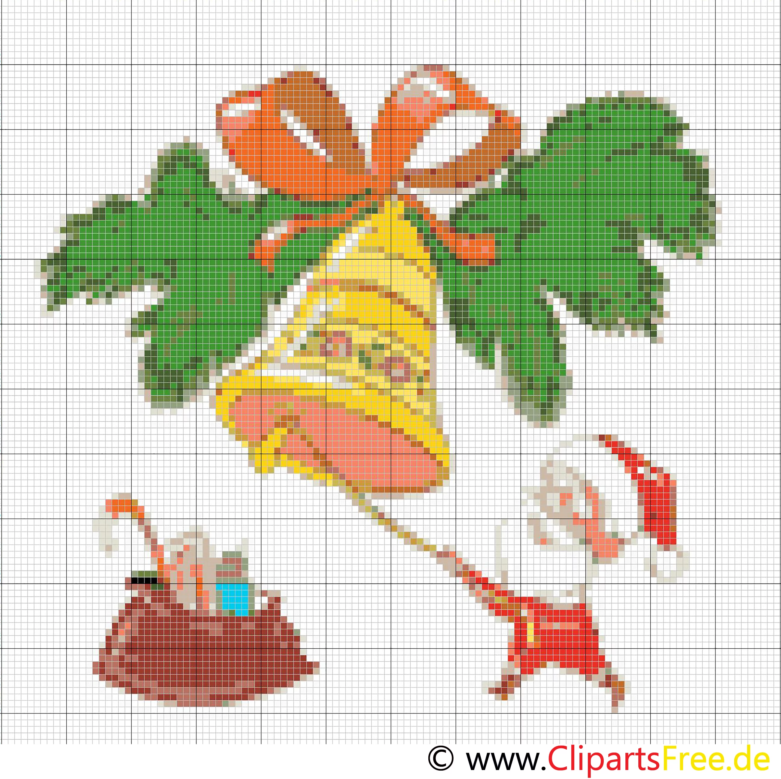 Weihnachtsmotive zum Sticken