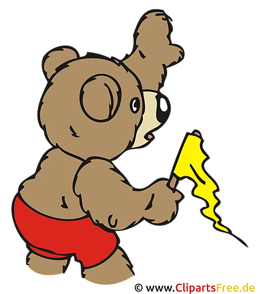 Bär Formula 1 Clipart, Bild, Cartoon, Grafik, Illustration