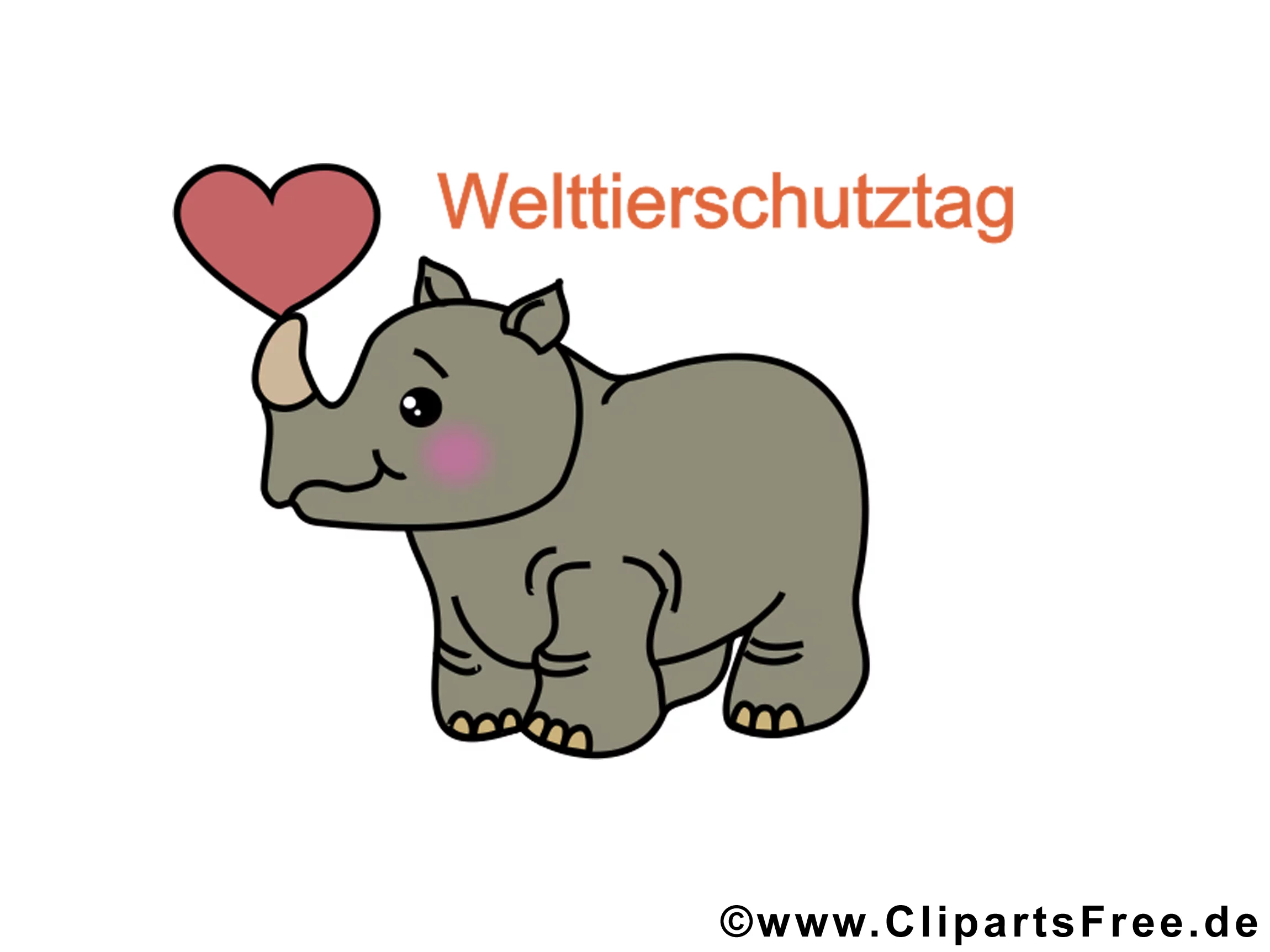 Clipart kostenlos zum Welttierschutztag