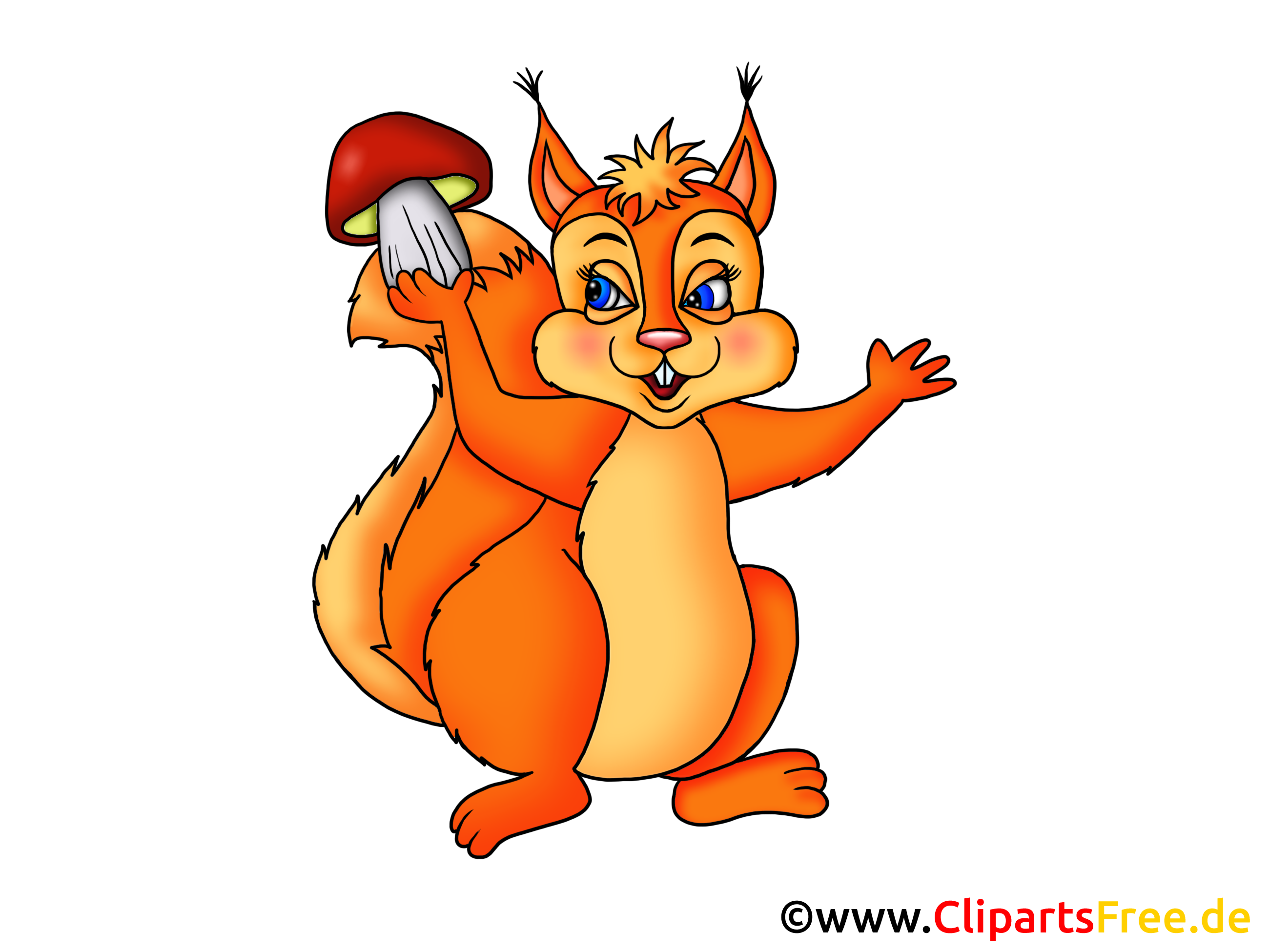 Squirrel Clipart Graphic Illustration Picture For Free