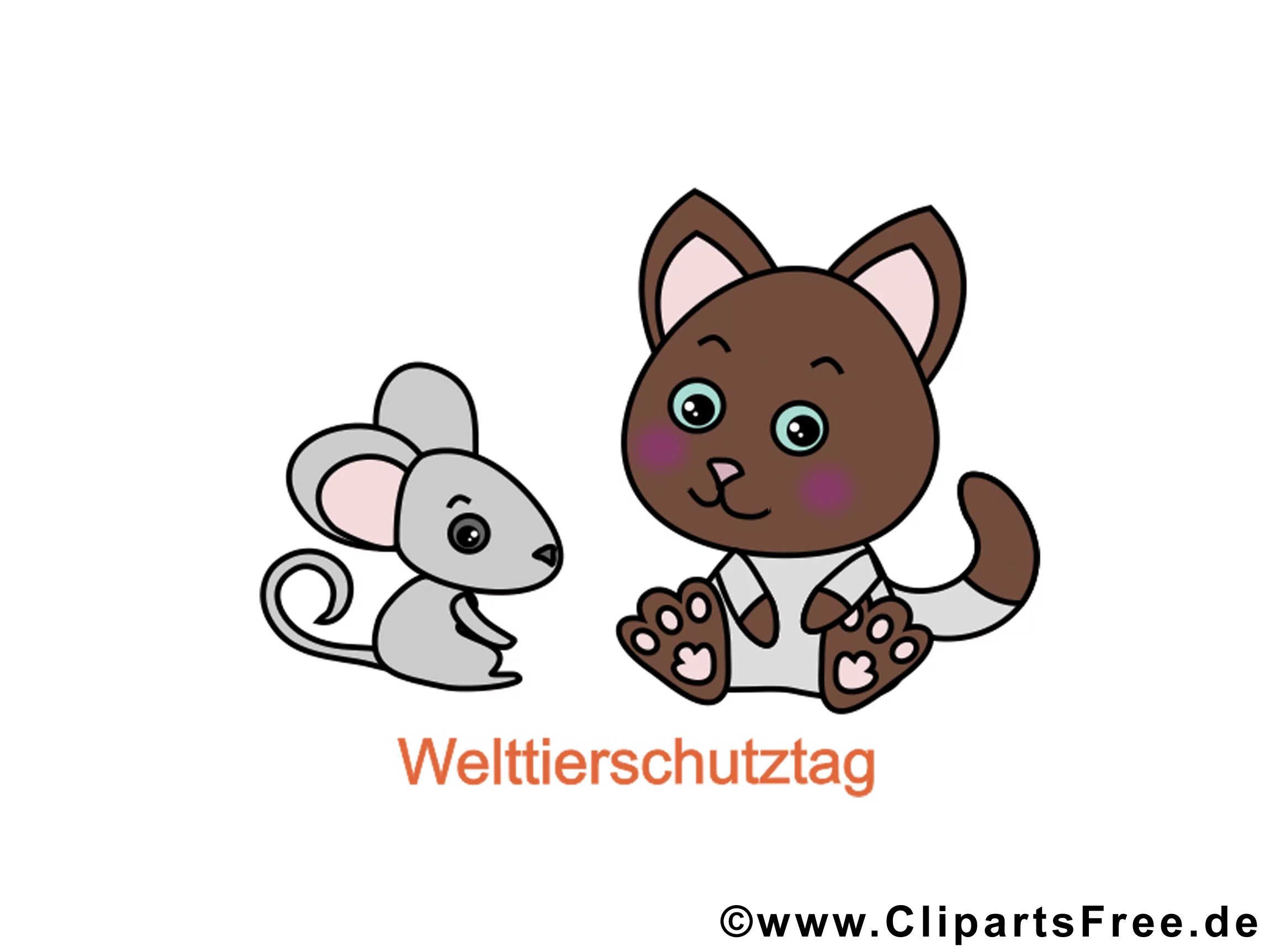 Grafik kostenlos zum Welttierschutztag