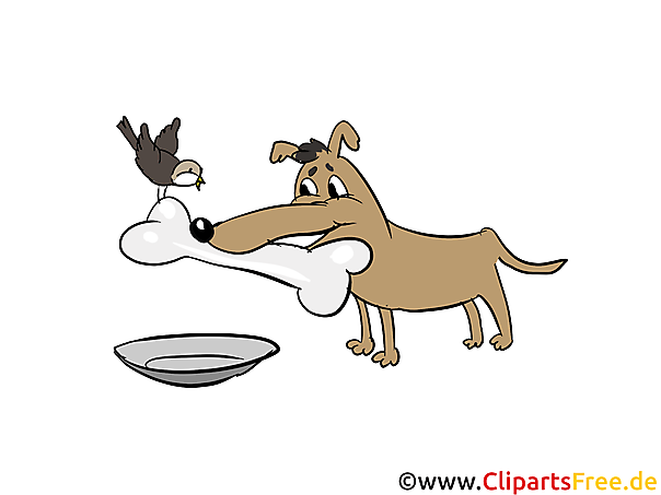 Hund auf dem Bauernhof Clipart, Comic, Bild, Illustration