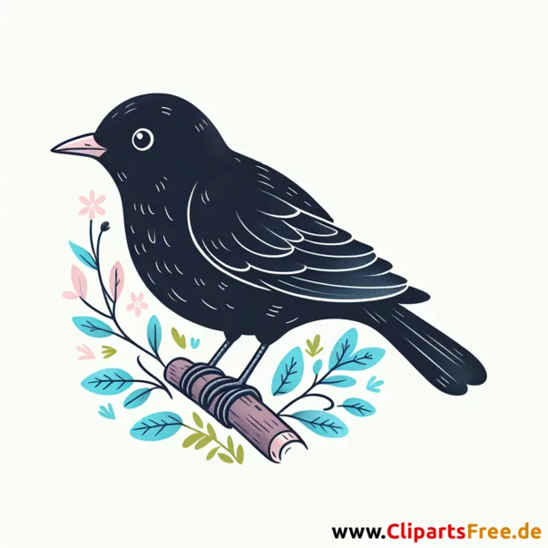 Amsel Clipart - Bilder zum Thema Vögel