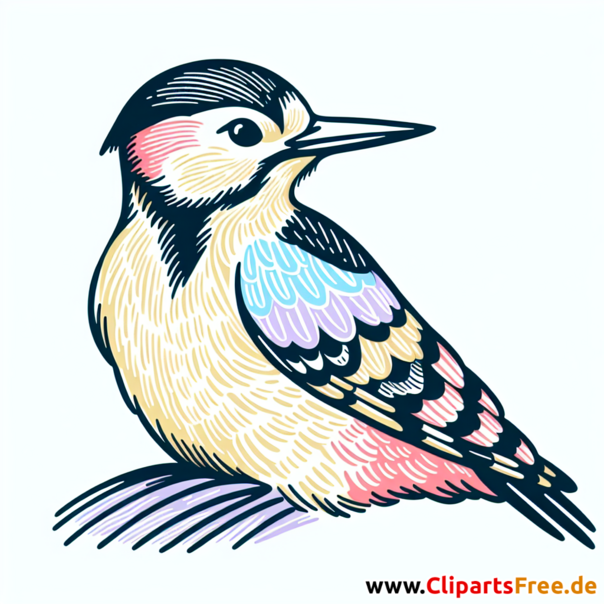Buntspecht Clipart - Bilder zum Thema Vögel
