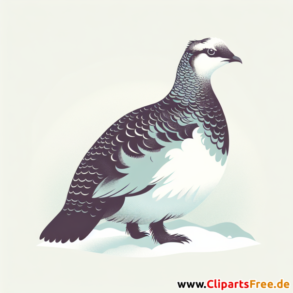 Schneehuhn Clipart - Bilder zum Thema Vögel