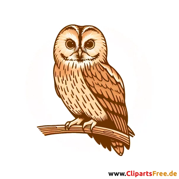 Waldkauz Clipart - Bilder zum Thema Vögel