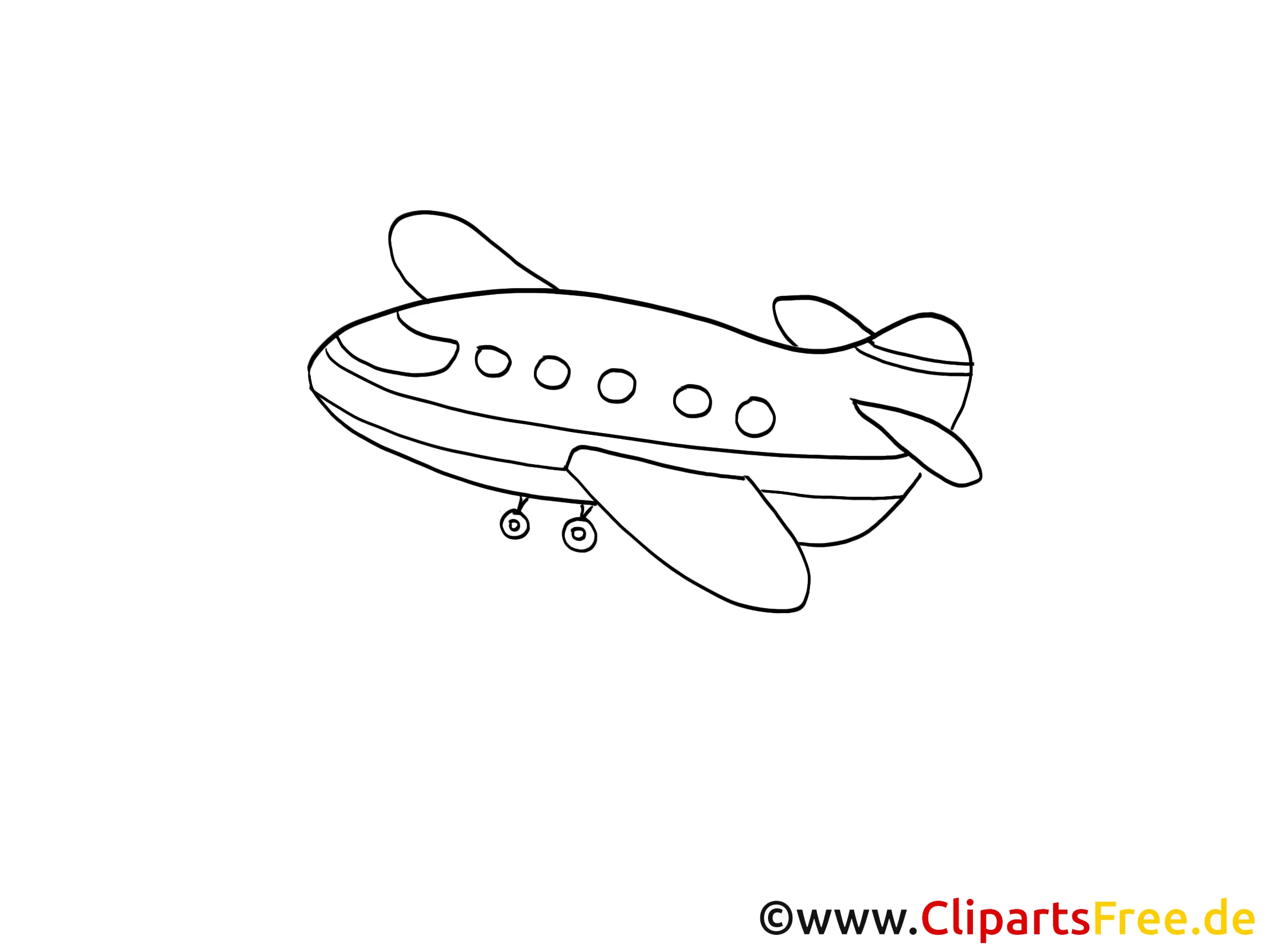 Airplane, plane clip art, image, pic, comic, cartoon