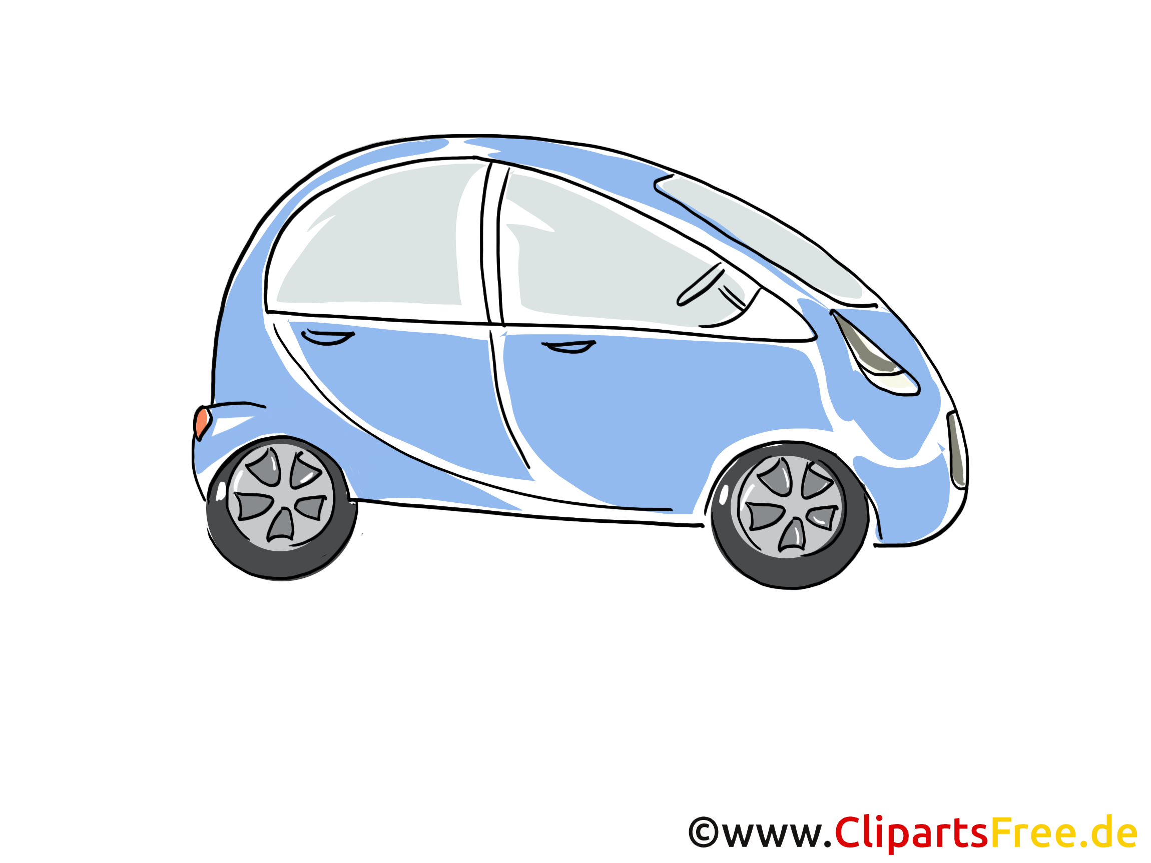 Automobil PKW Clipart, Bild, Cartoon, Comic, Grafik