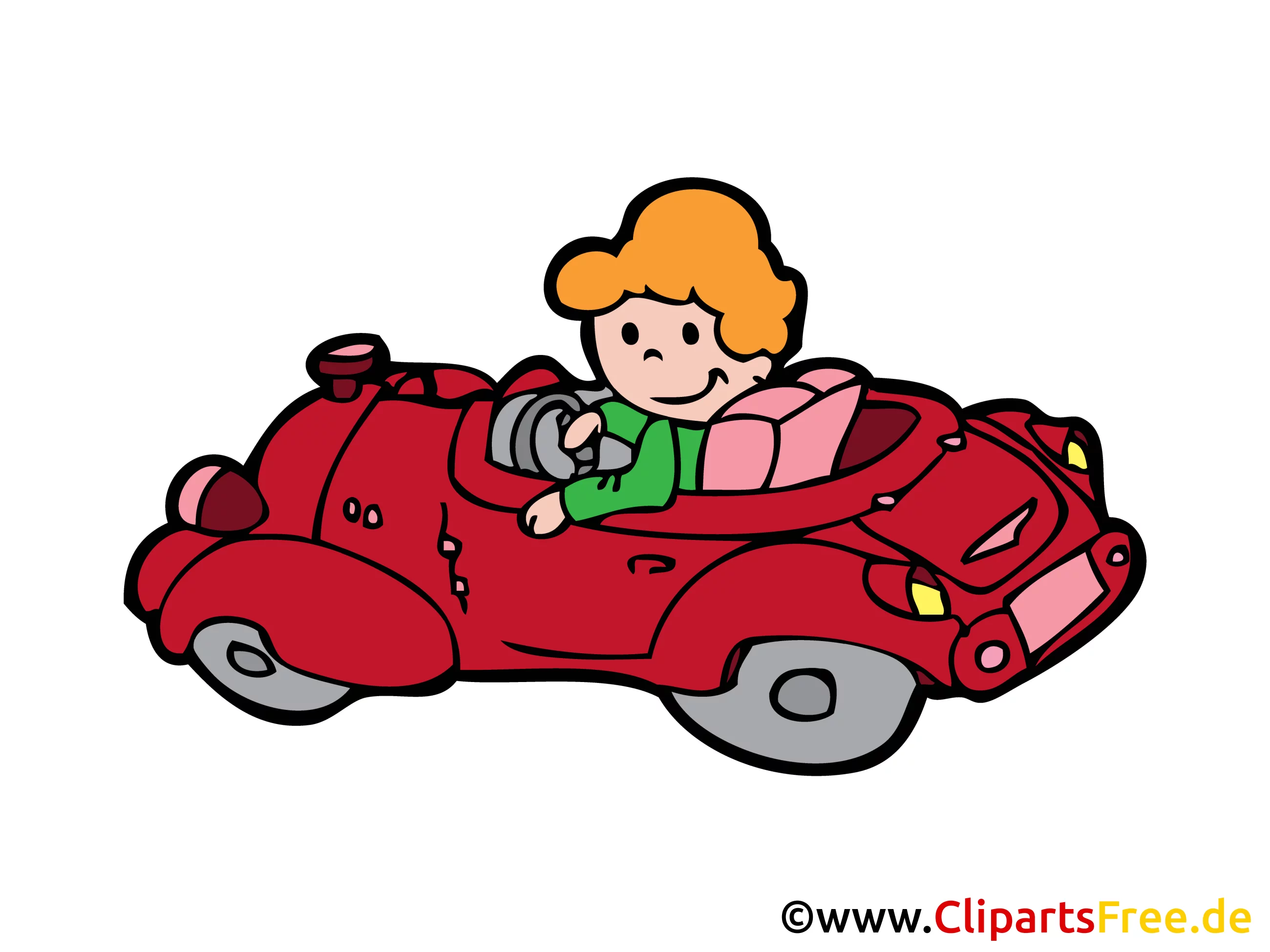 Cabrio Bild, Clipart, Illustration, Grafik, Zeichnung kostenlos