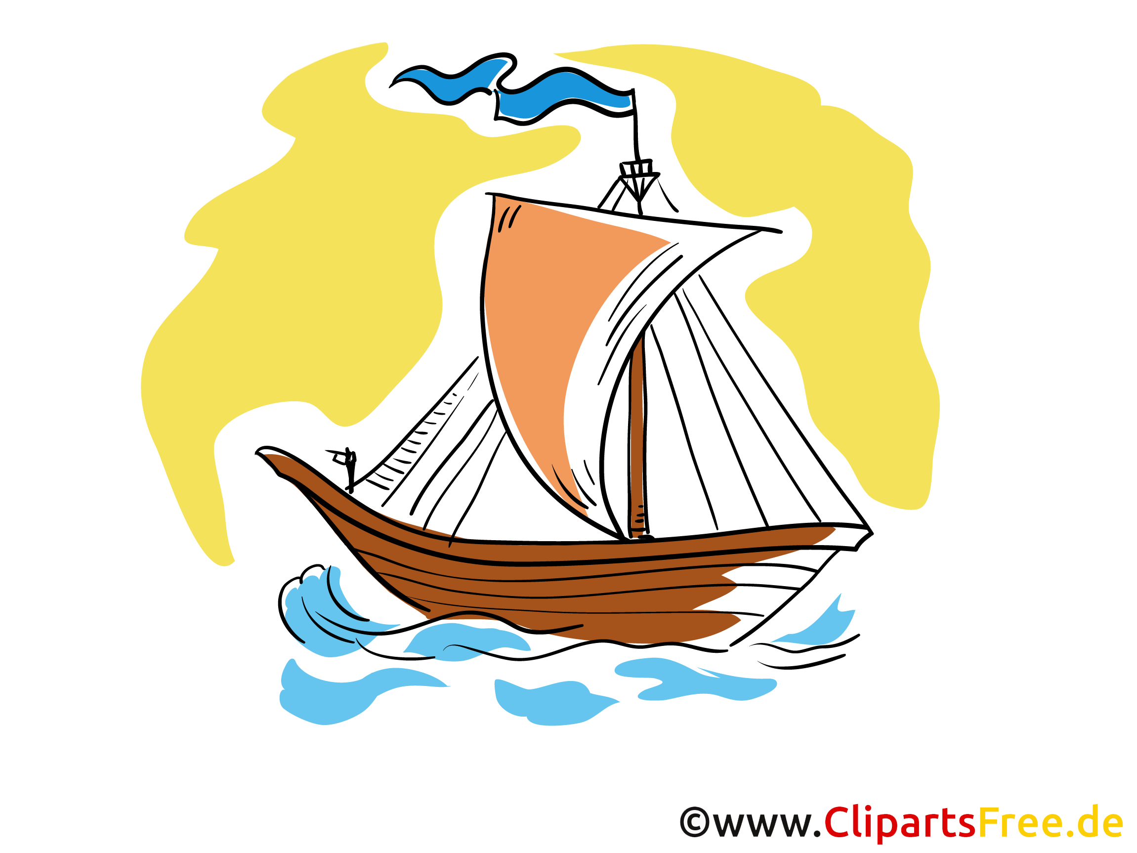 Clipart Wikinger Schiff kostenlos