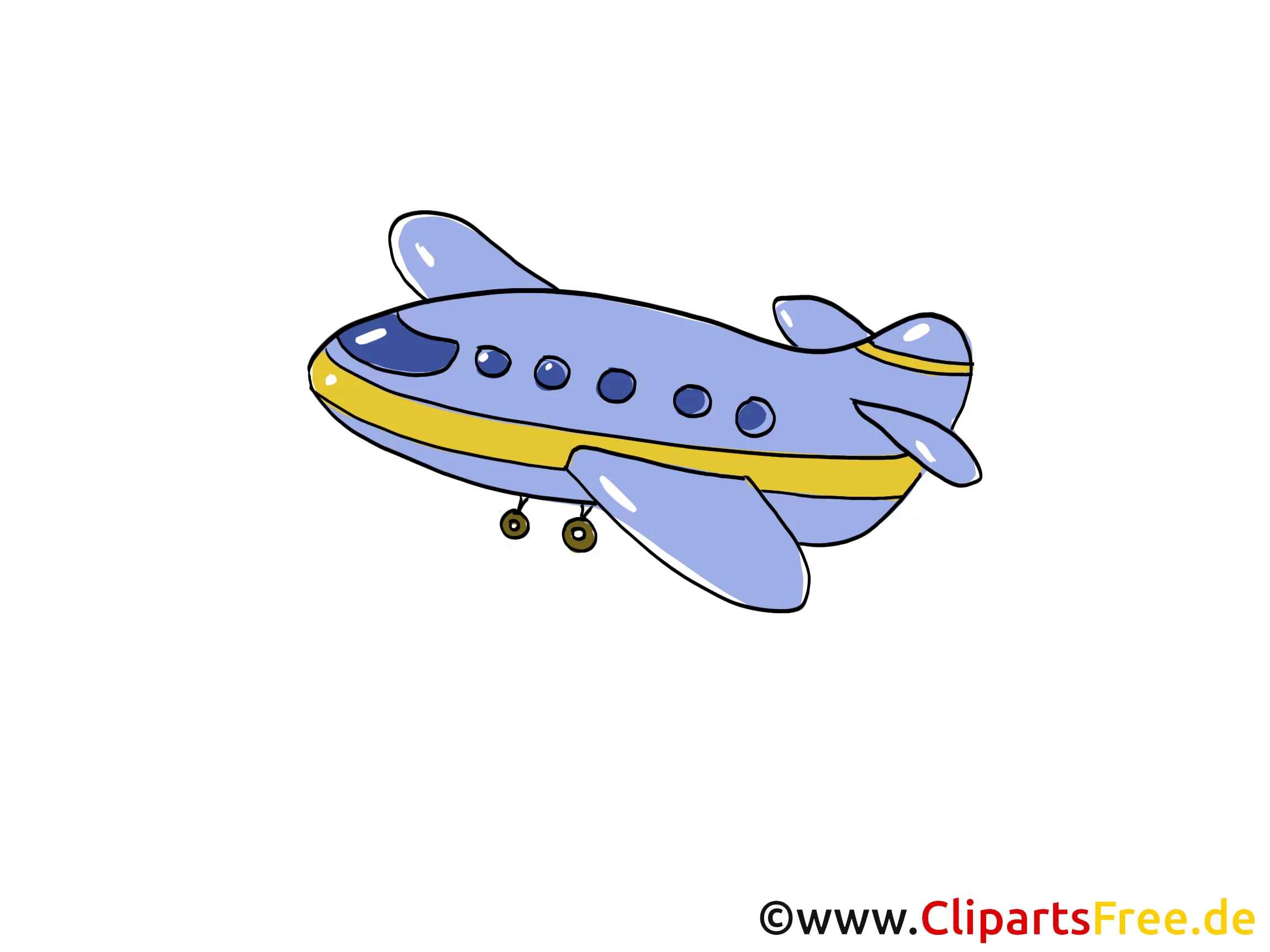 Flugzeug, Jet Clipart, Bild, Cartoon, Comic, Grafik