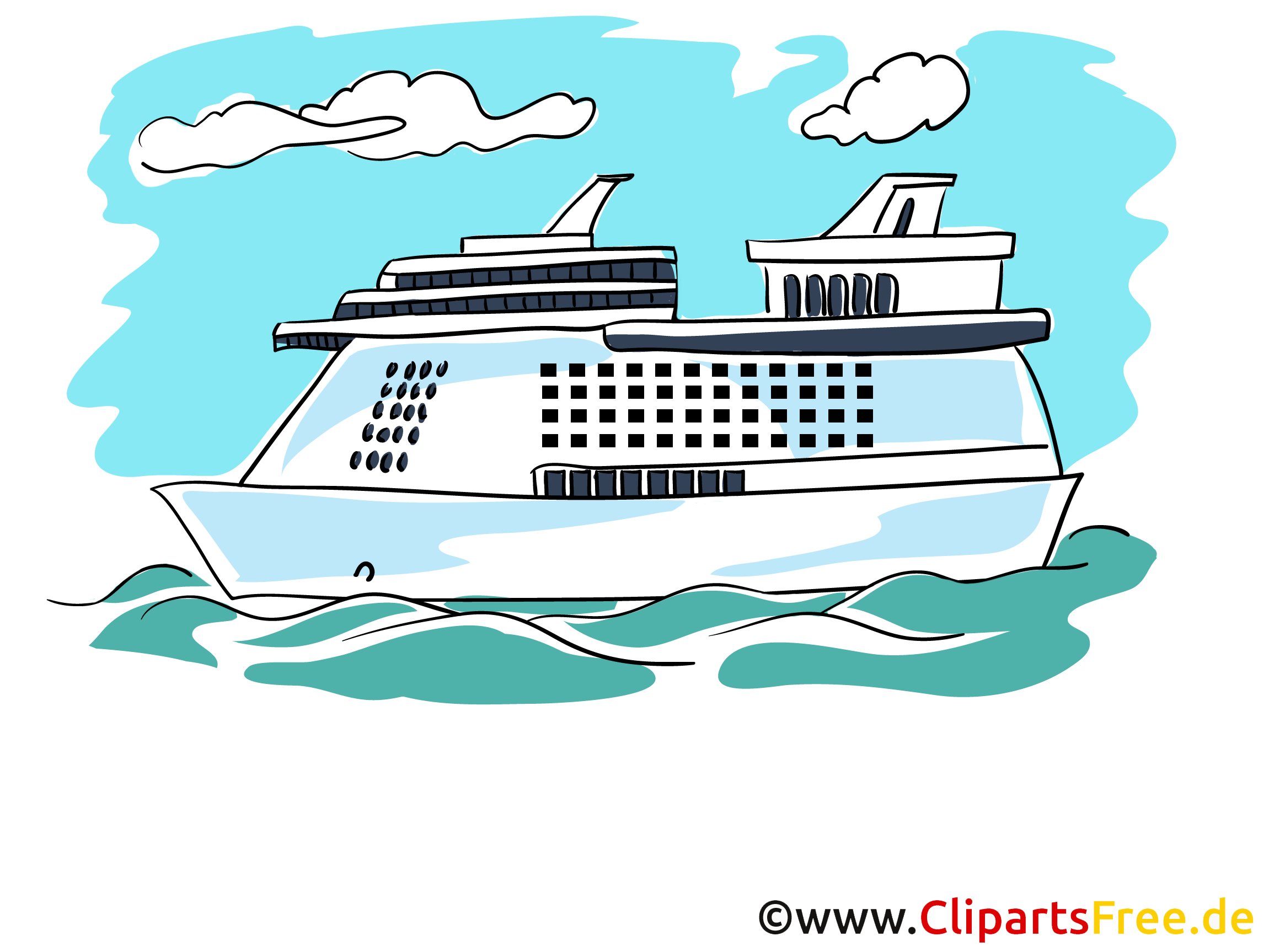 Cruise schip clipart gratis