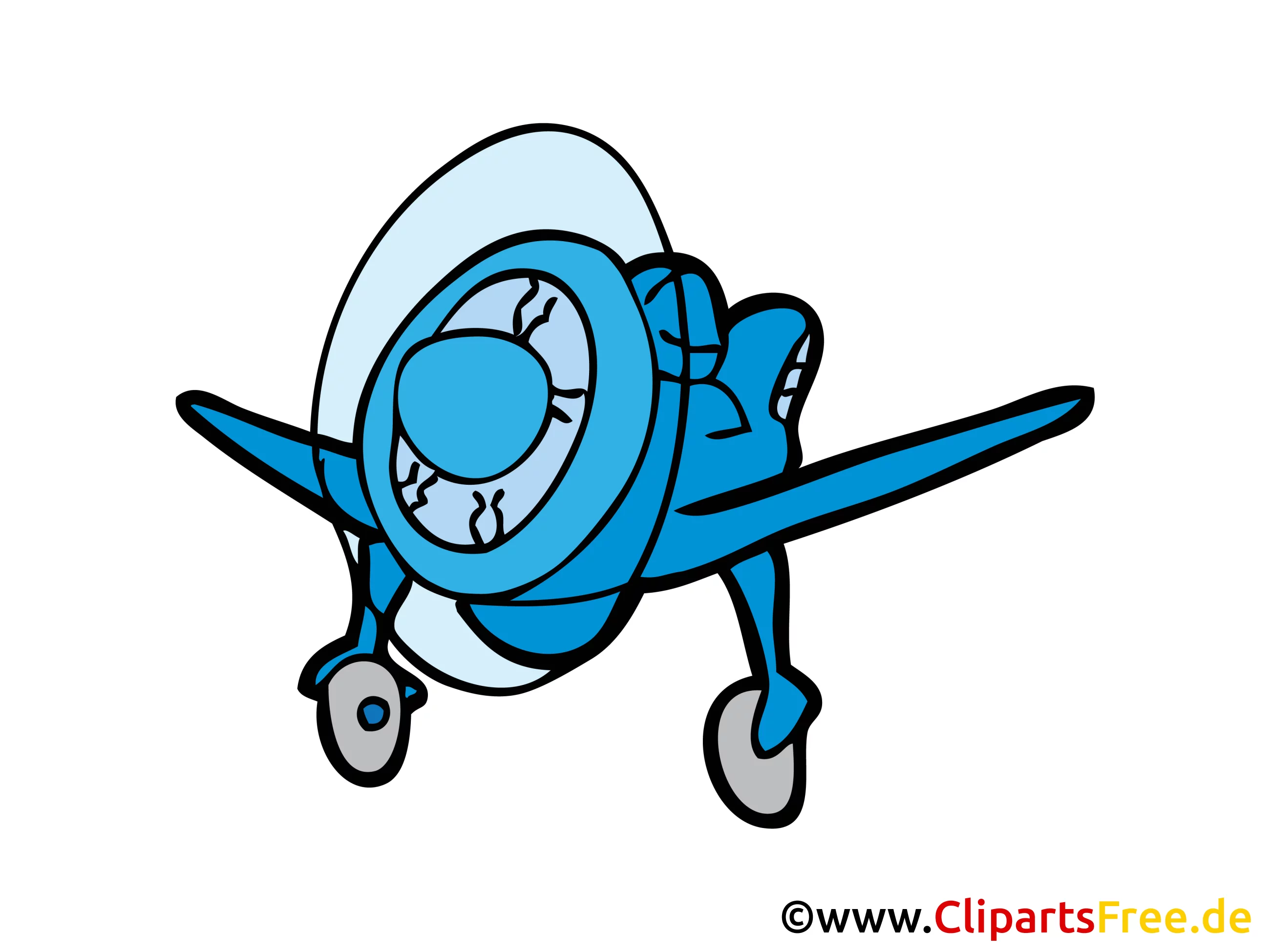 Motorflugzeug Bild, Clipart, Illustration, Grafik, Zeichnung kostenlos