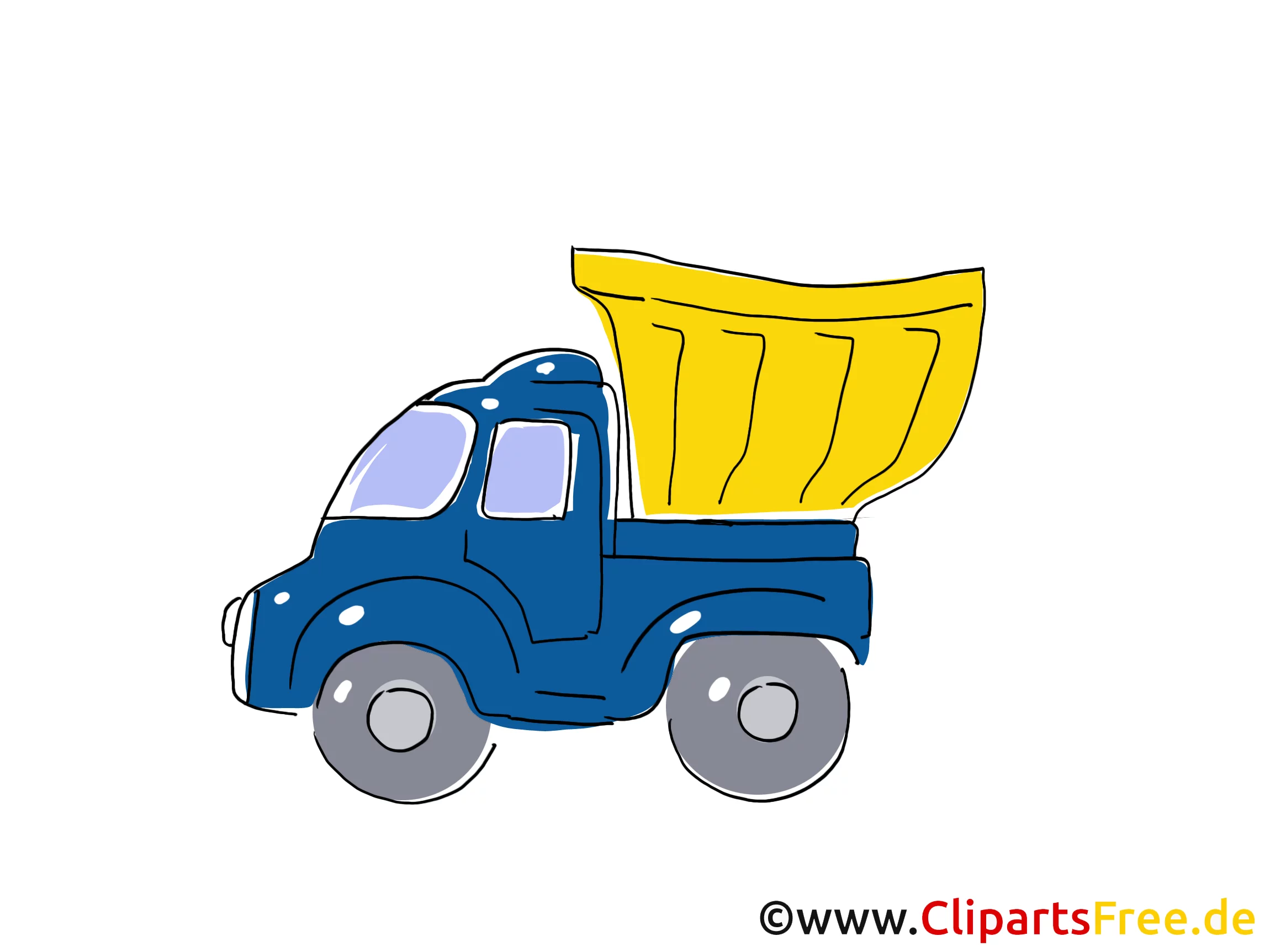 Off-Highway Truck Clipart, Bild, Cartoon, Comic, Grafik