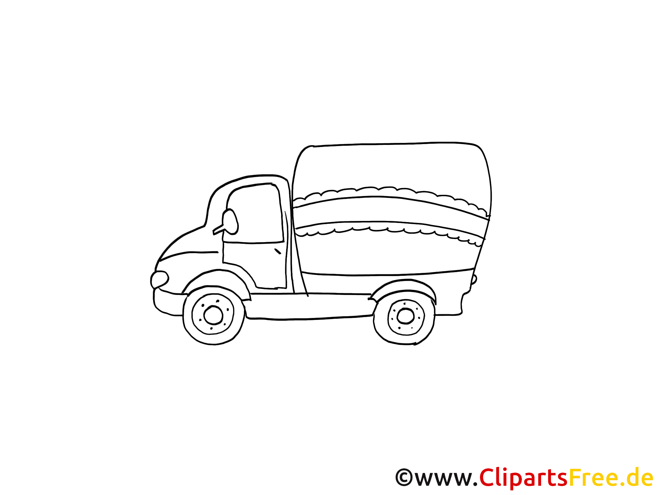 Postwagen Zeichnung, Grafik schwarz-weiss, Clipart, Bild Postwagen Zeichnung, Grafik schwarz-weiss, Clipart, Bild