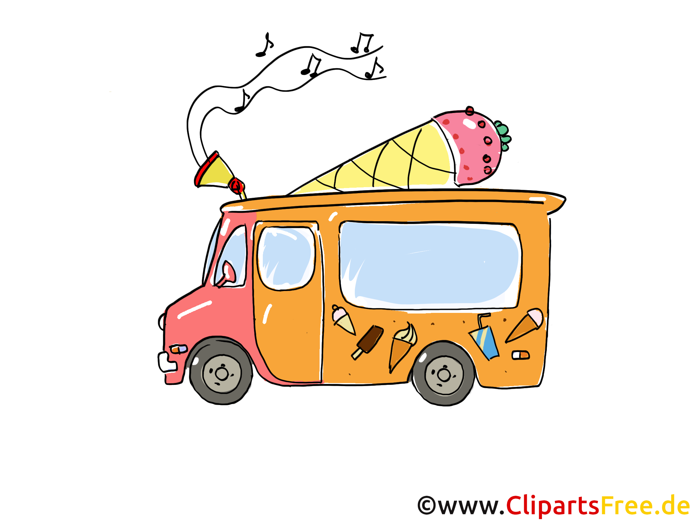 Süßwaren Wagen Clipart, Bild, Comic, Grafik Süßwaren Wagen Clipart, Bild, Comic, Grafik