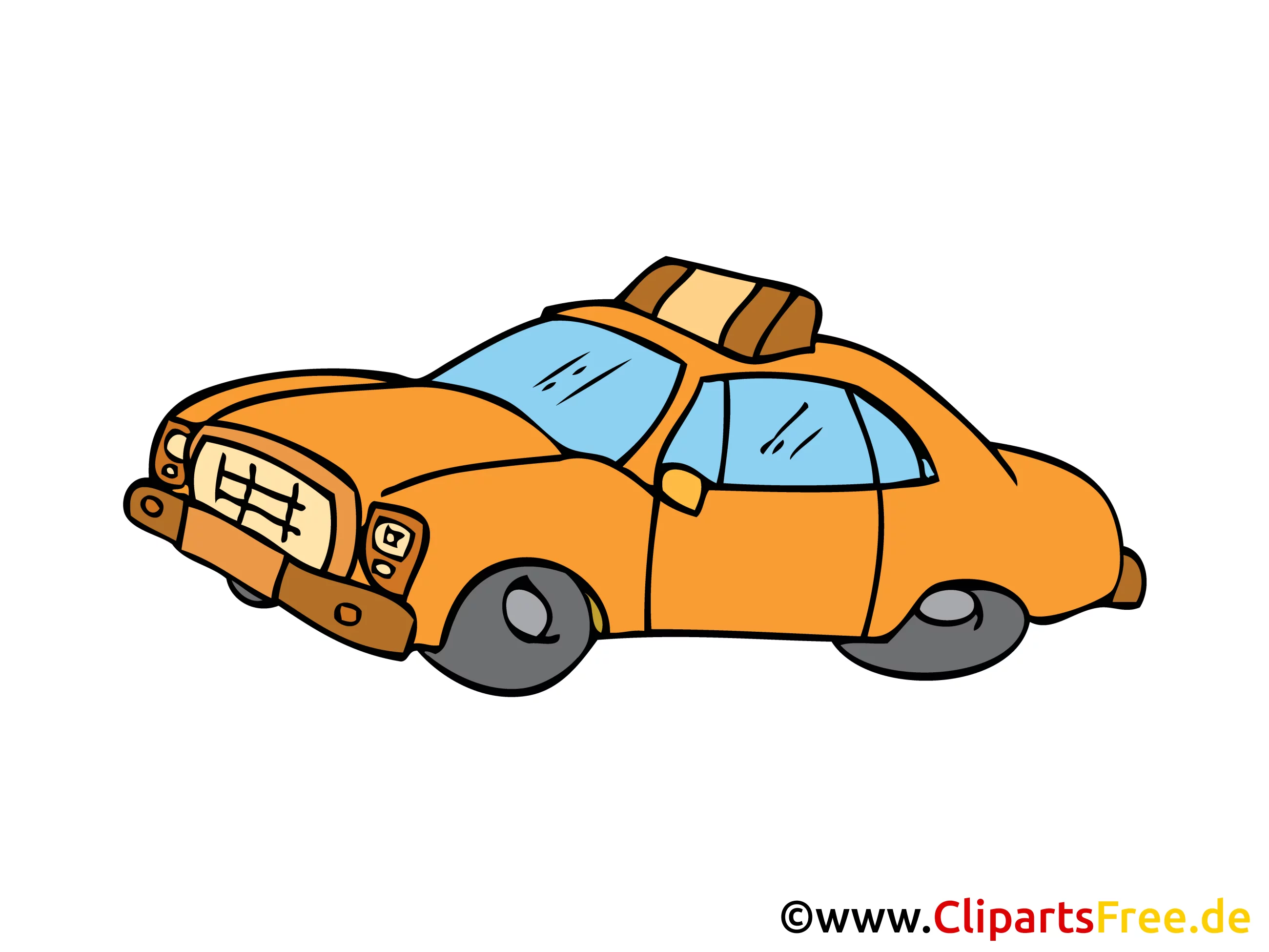 Taxi, Wagen, Auto  Bild, Clipart, Illustration, Grafik, Zeichnung