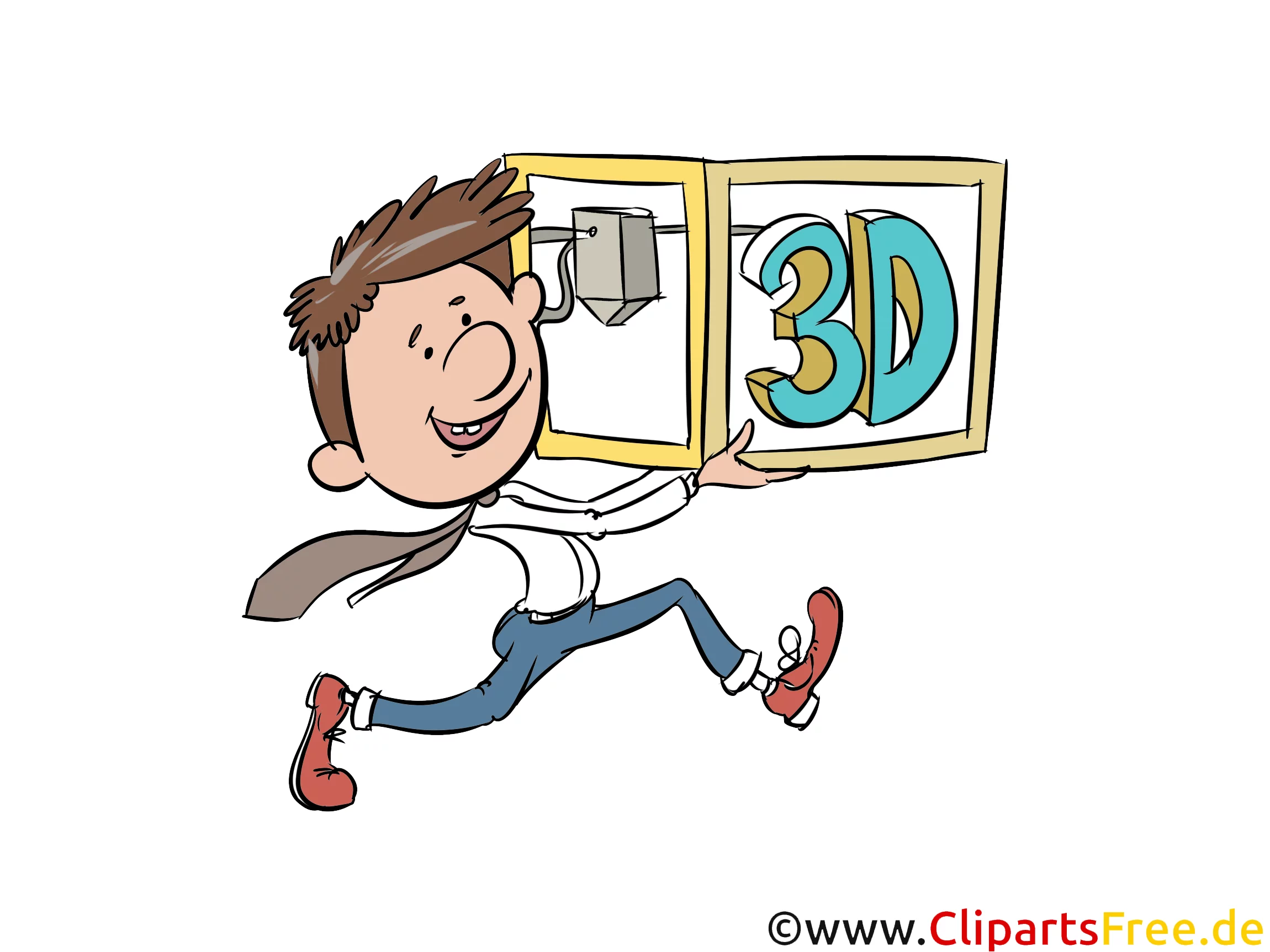 Drucker 3D Illustrationen, Cliparts, Bilder