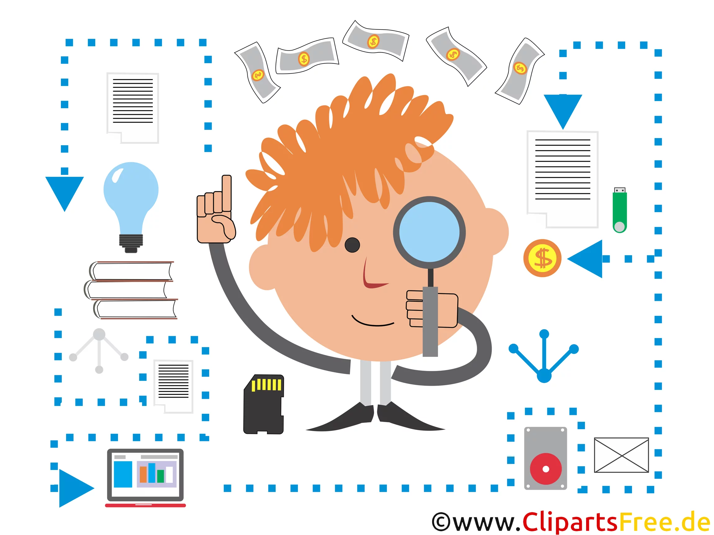 Clip Art Start-Up FinTech, Mobile App, Money Booking, Pay Service